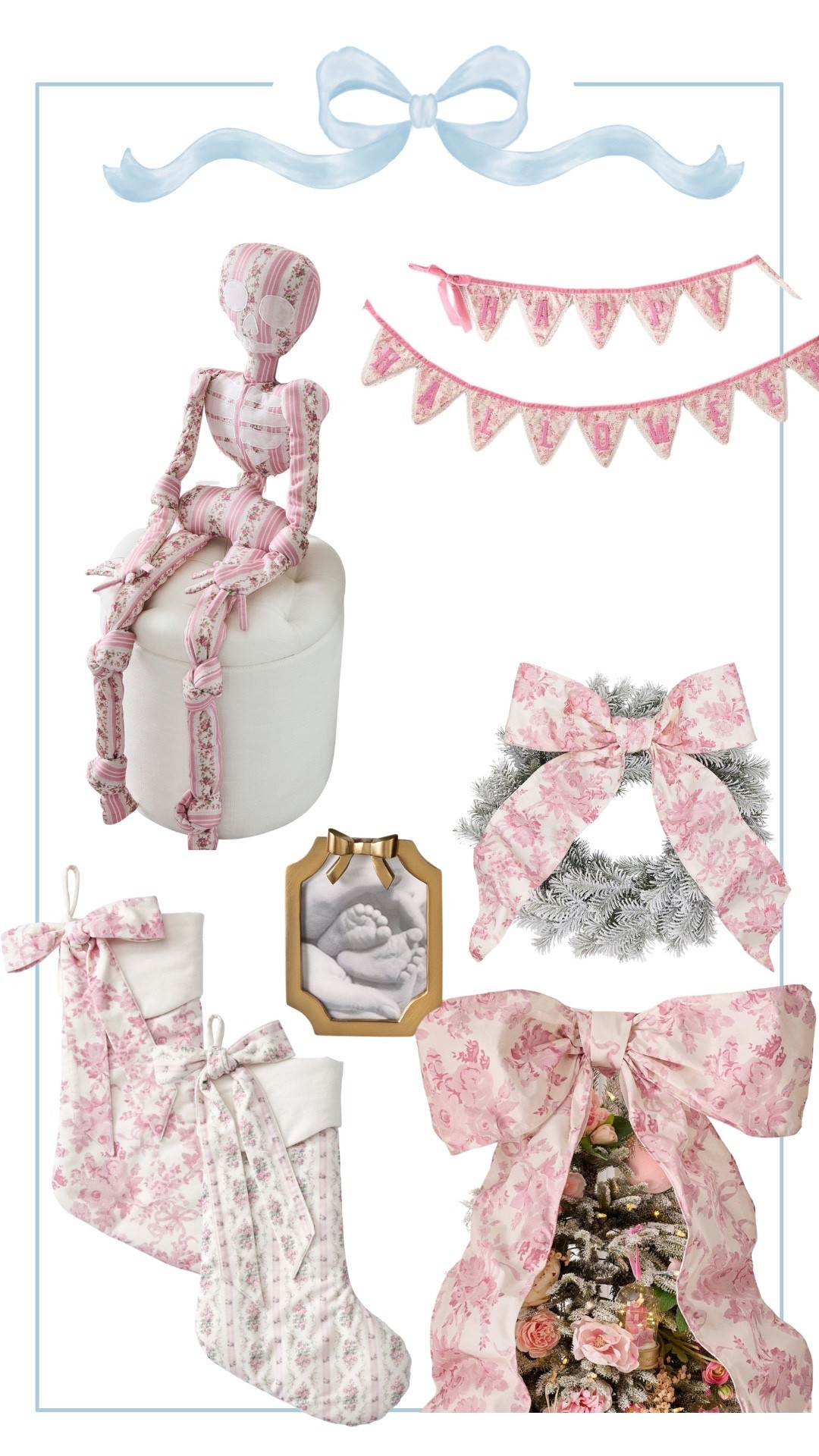 If October was a whirlwind for you and you didn’t pick up the LoveShackFancy x Pottery Barn skelly and banner, they’re now 50% off and the skeleton is free shipping! Check out all the new Christmas new arrivals while you’re at it! 🎀 