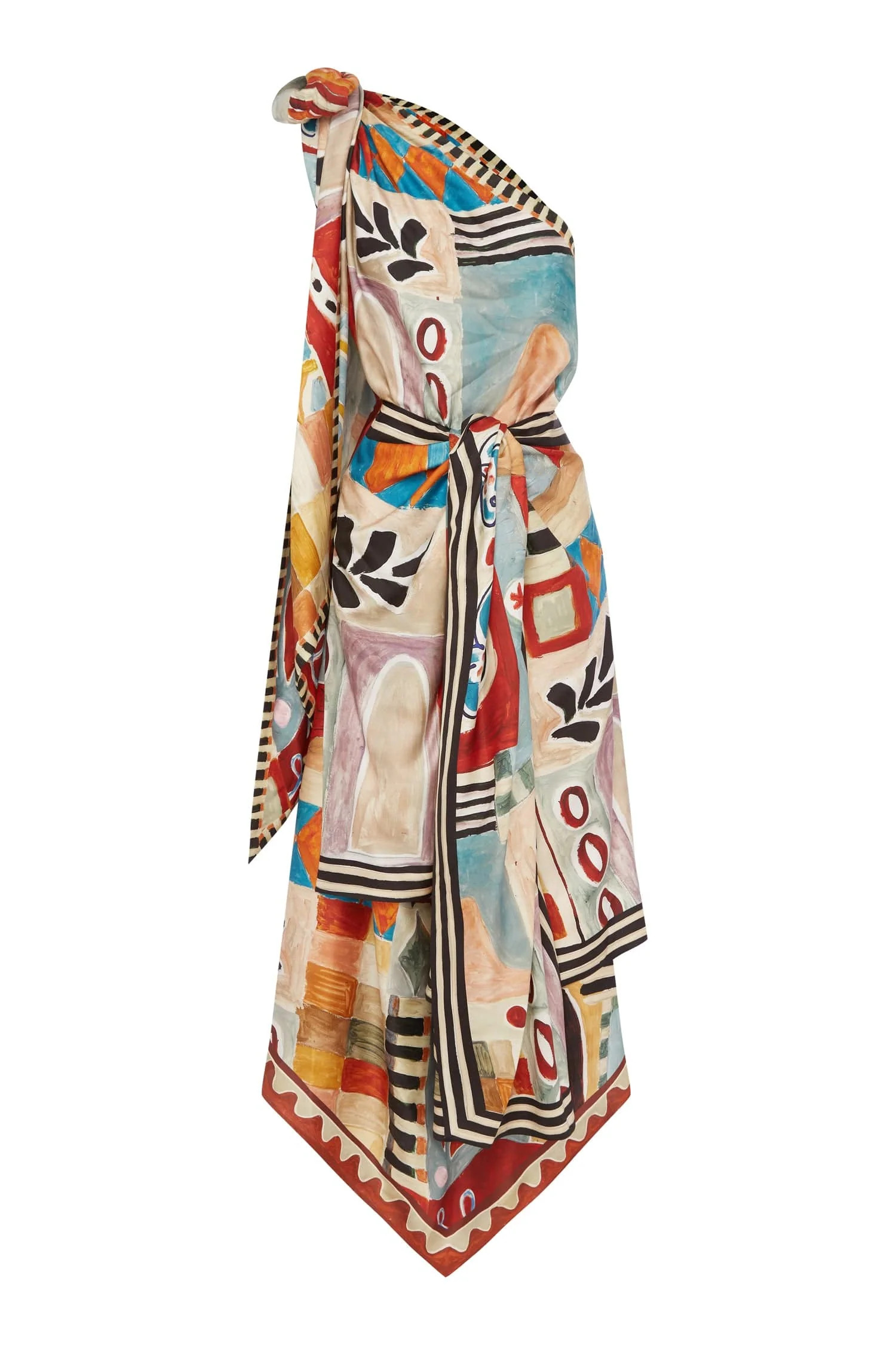 MICHELLE SCARF SILK MIDI DRESS | Alemais (AU, US, UK)