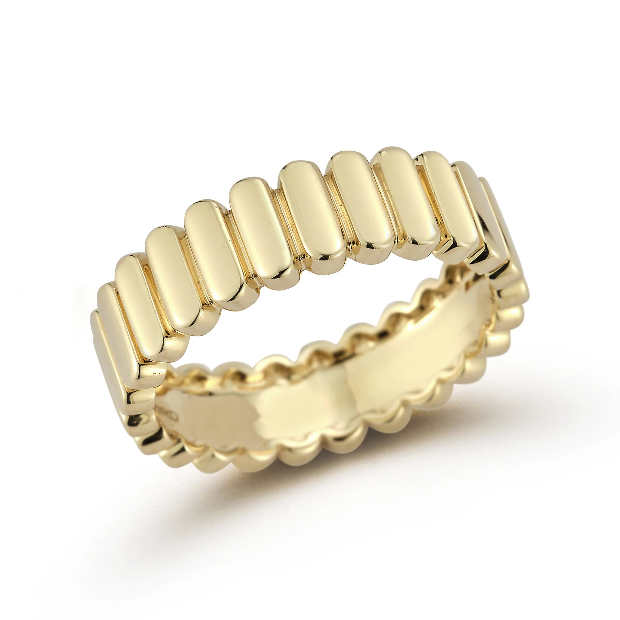 Eternity Rings: Melody Eden Vertical Gold Bar Ring | Dana Rebecca Designs