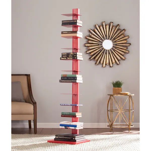 Porch & Den Denargo Red Spine Tower Shelf | Bed Bath & Beyond