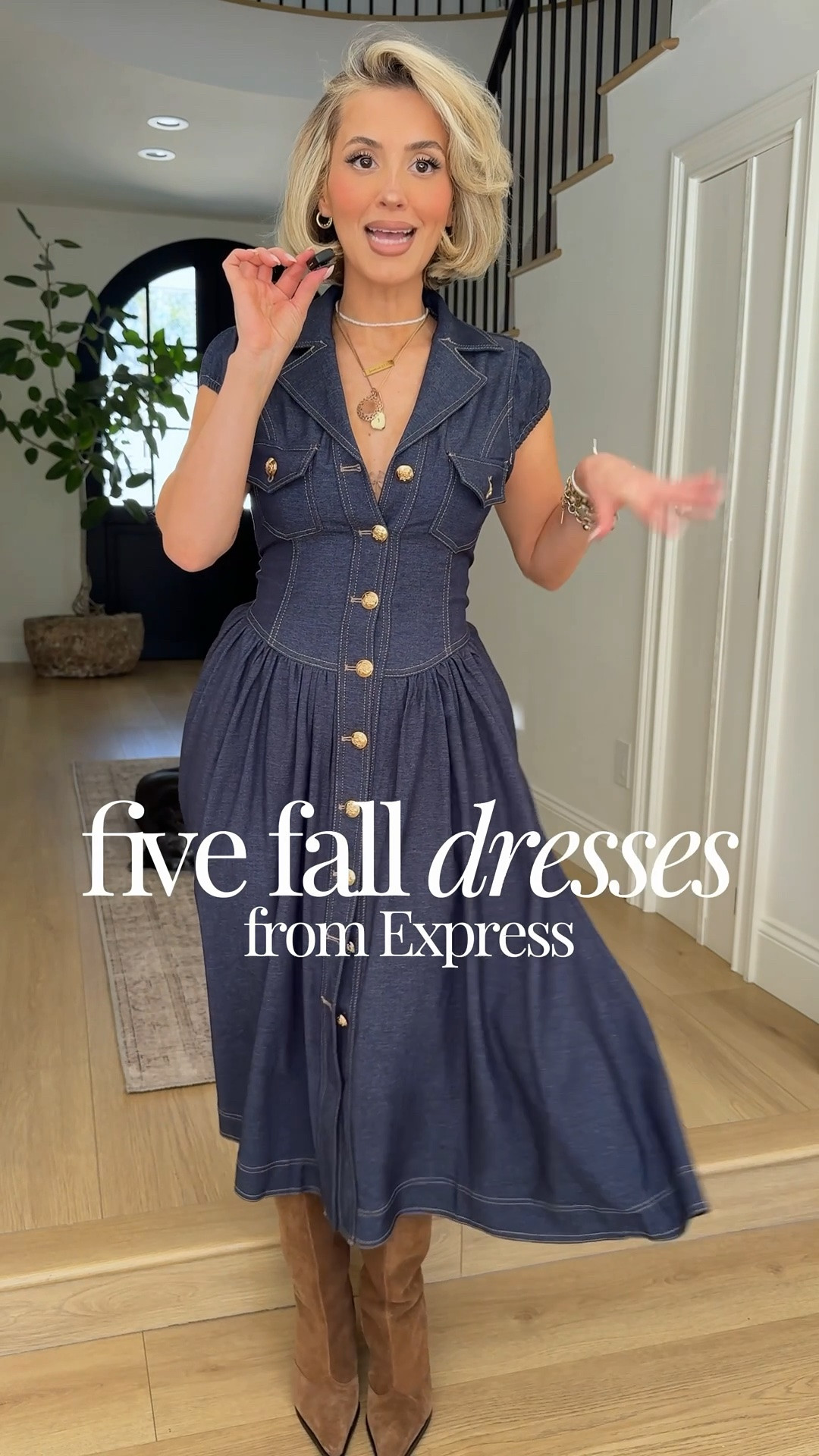 Omg these FALL DRESSES from @Express are perfect for your next fall event 🤎💫 #ExpressPartner 

I’m wearing an XS in all of them!

#LTKootd #LTKU #LTKOver40