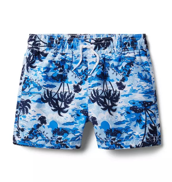 Tropical Camo Swim Trunk | Janie and Jack
