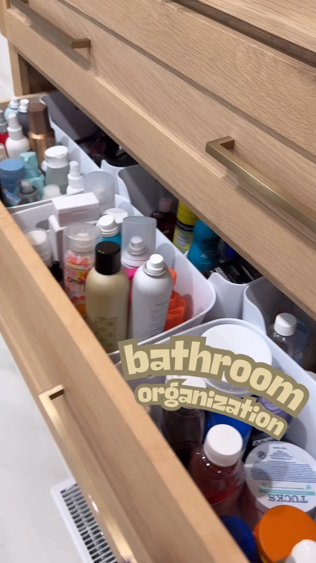 Sharing the bins we used to keep our newly-updated bathroom drawers organized. These were easy to grab from Walmart and they help keep products organized and divided. They’re available in different sizes so be sure to check the dimensions and measure your drawers! ✨📏

#LTKHome