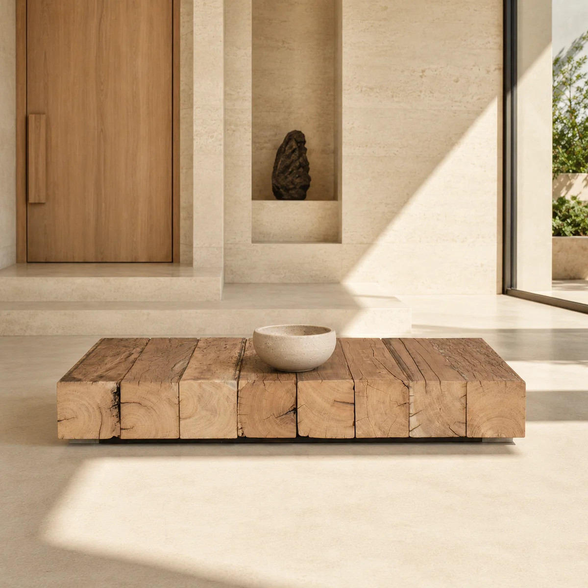 Caid Solid Wood Beam Coffee Table | Wayfair North America