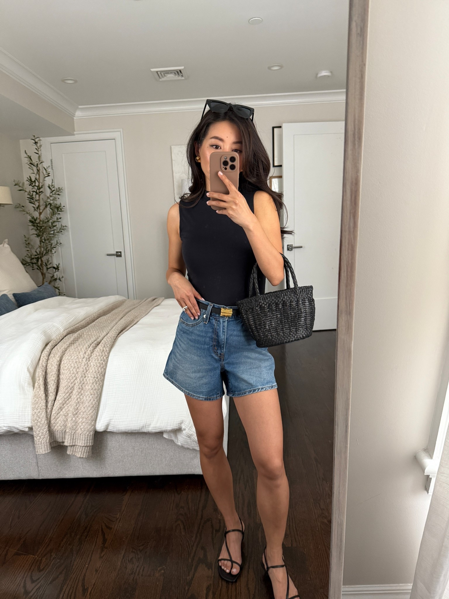 Levi's sitewide sale - 30% off! if you had just purchased something at full price, their live chat customer service will price adjust!  

My top recs are these shorts and the wedgie straight jeans (I usually go a size up at the waist for the wedgie)

• sandals are linked in my other LTK post today 

•Levi’s 80s Mom shorts sz 24 in the lightweight "Cool City Whip” medium denim. 

Nice flattering A line cut and versatile wash. Mine has a 9.5” rise and 4” inseam

• black tank top Xs

@levis #LevisLTKPartner #Levis

Summer mom-friendly outfits, petite friendly shorts, memorial day sale 

#LTKSummerEdit #LTKFindsUnder50 #LTKPetite