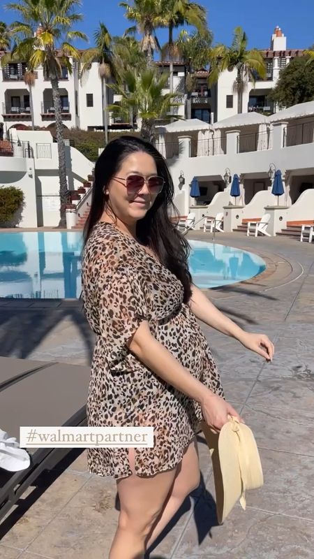 Our baby moon in Santa Barbara has been soo relaxing! #walmartpartner Just soaking up the warmer weather—this entire swimwear look is from @walmartfashion and under $100! The swimsuit isn’t maternity but I sized up and it comfortably fit my 6 month bump. It’s such a flattering piece and I love the cutout detail. Walmart has such cute finds for your next warm weather vacay or spring break! ☀️

#walmartfashion 

#LTKfindsunder50 #LTKSeasonal #LTKswim
