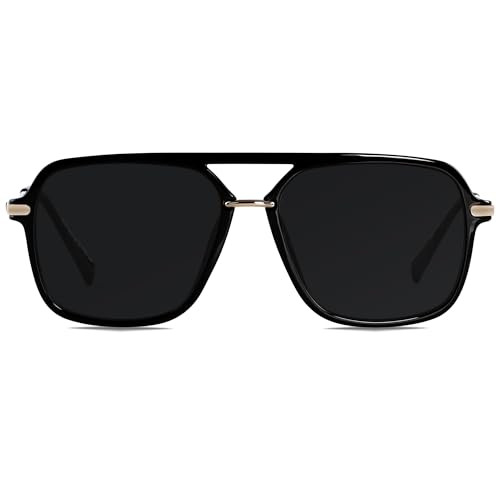 Amazon.com: ANDWOOD Retro Square Sunglasses for Women Men Polarized Trendy Aviator 90s Pilot Shad... | Amazon (US)