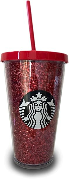 Starbucks Holiday Red Glitter Tumbler 16 Ounce | Amazon (US)