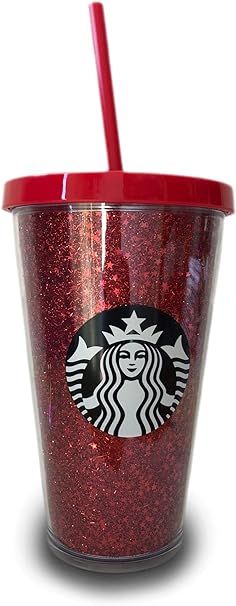 Starbucks Holiday Red Glitter Tumbler 16 Ounce | Amazon (US)