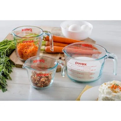 Pyrex Essentials (3-pack) Glass Measuring Cups Set, (1, 2 & 4 Cup) Measuring Cups For Prepping, Baking And Cooking, Preheated Oven, Dishwasher, Freeze | Wayfair North America