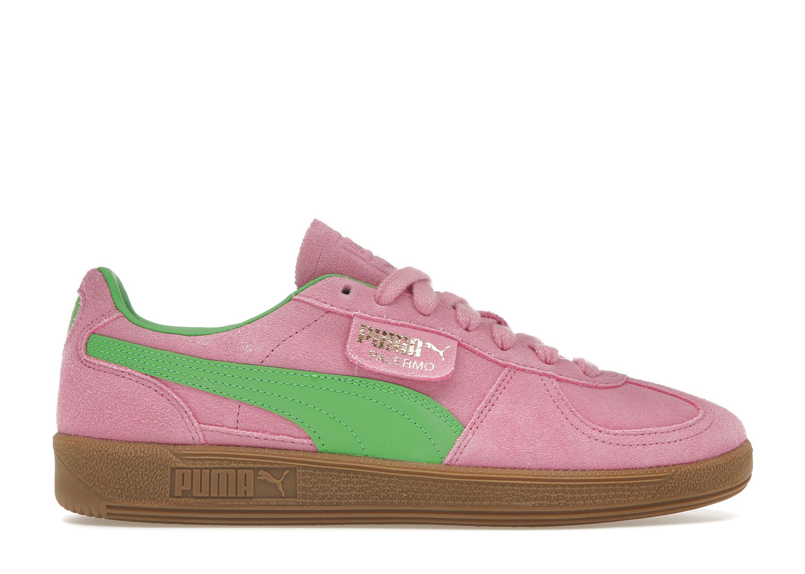 Puma Palermo (Women's) Sneakers in Pink Delight/Green/Gum | StockX