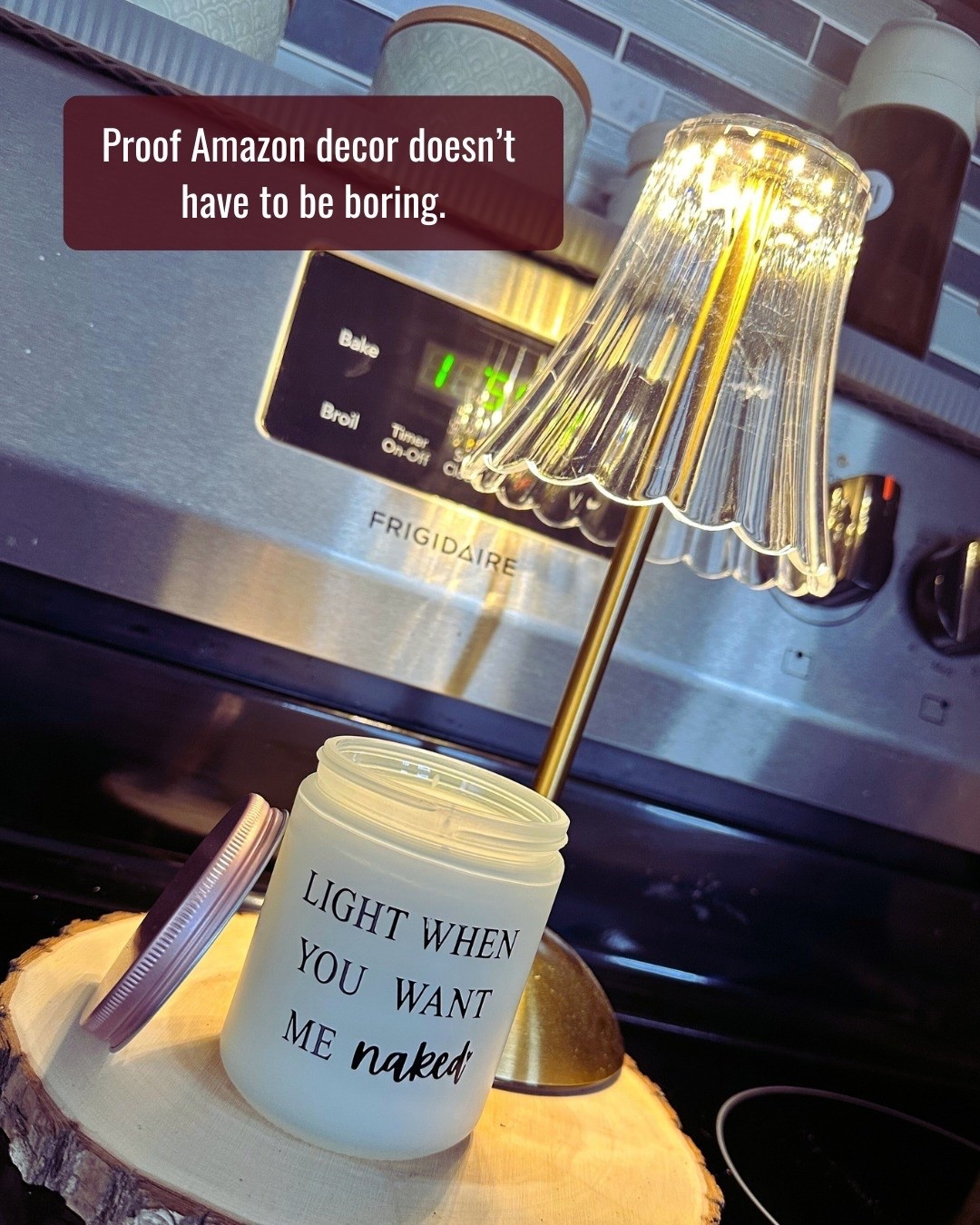 If you know, you know. 
Lamp on, candle lit, vibes handled. 

#LTKHome #LTKValentine