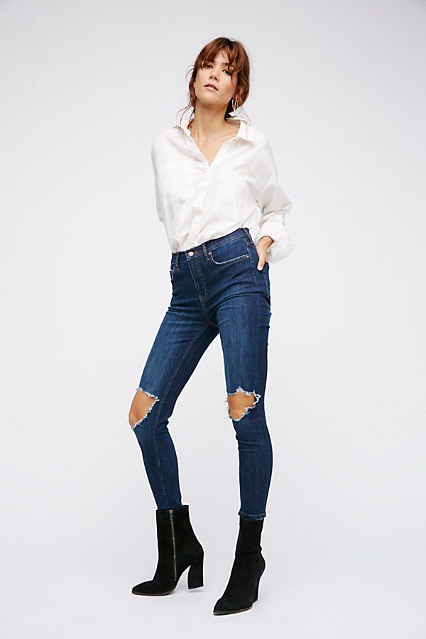 High Rise Busted Skinny by Free People | Free People