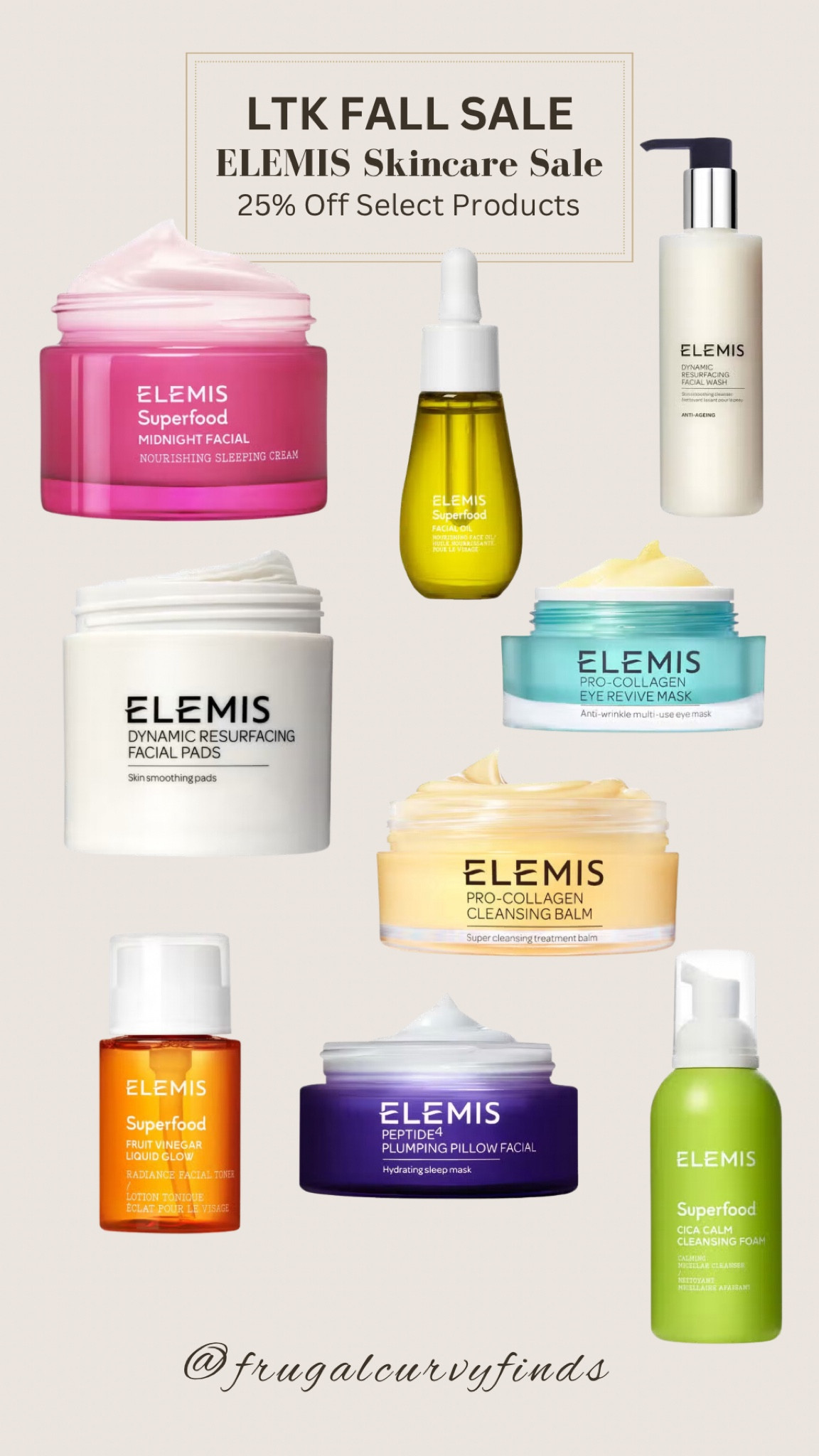 LTK Fall Sale! Right now ELEMIS London is having a 25% off sale on select skincare products.

Includes; eye cream, toners, cleansing balms and more!



#LTKSaleAlert #LTKBeauty #LTKFallSale