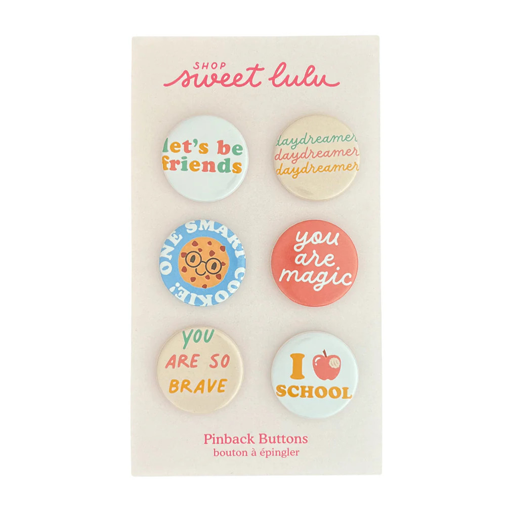 Back to School Button Set | Shop Sweet Lulu