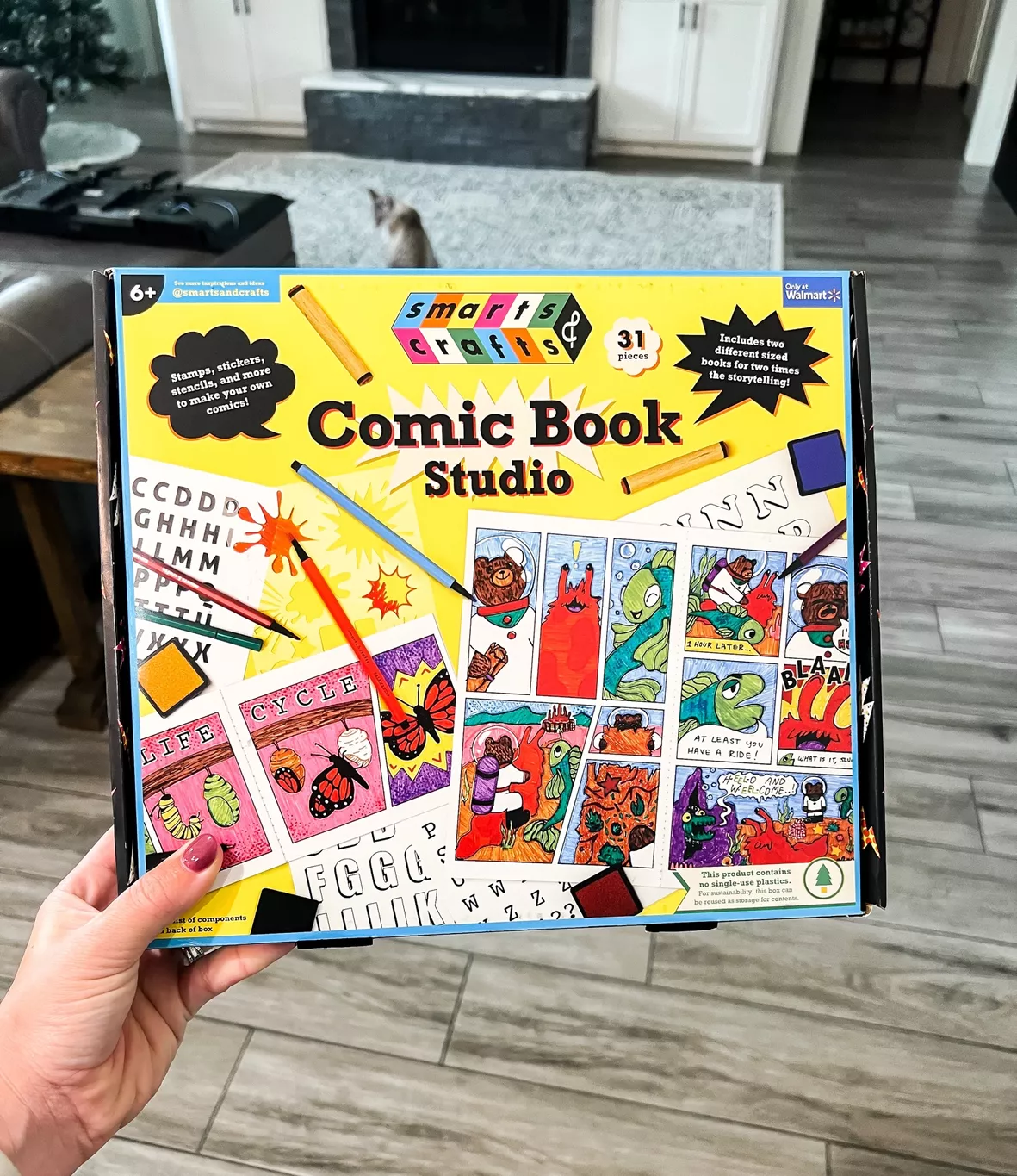 Smarts & Crafts Comic Book Studio, 31 Pieces, for Boys, Girls