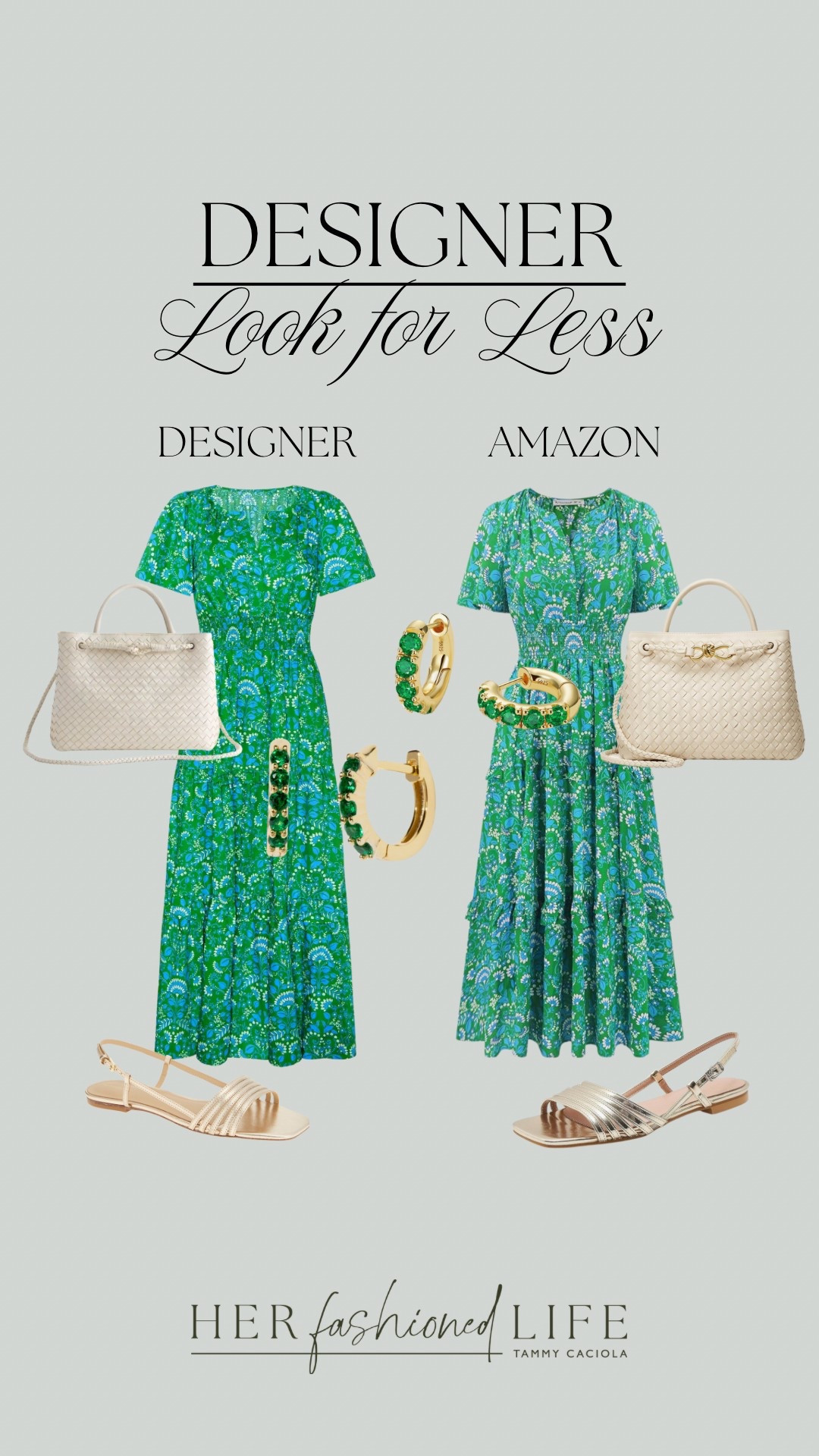 A spring dress - designer for less! 🌷

#Amazon #Designer #Quince #Avara #Nordstrom #Green #Dress #Spring #Outfit #Purse #Sandals #Earrings 
