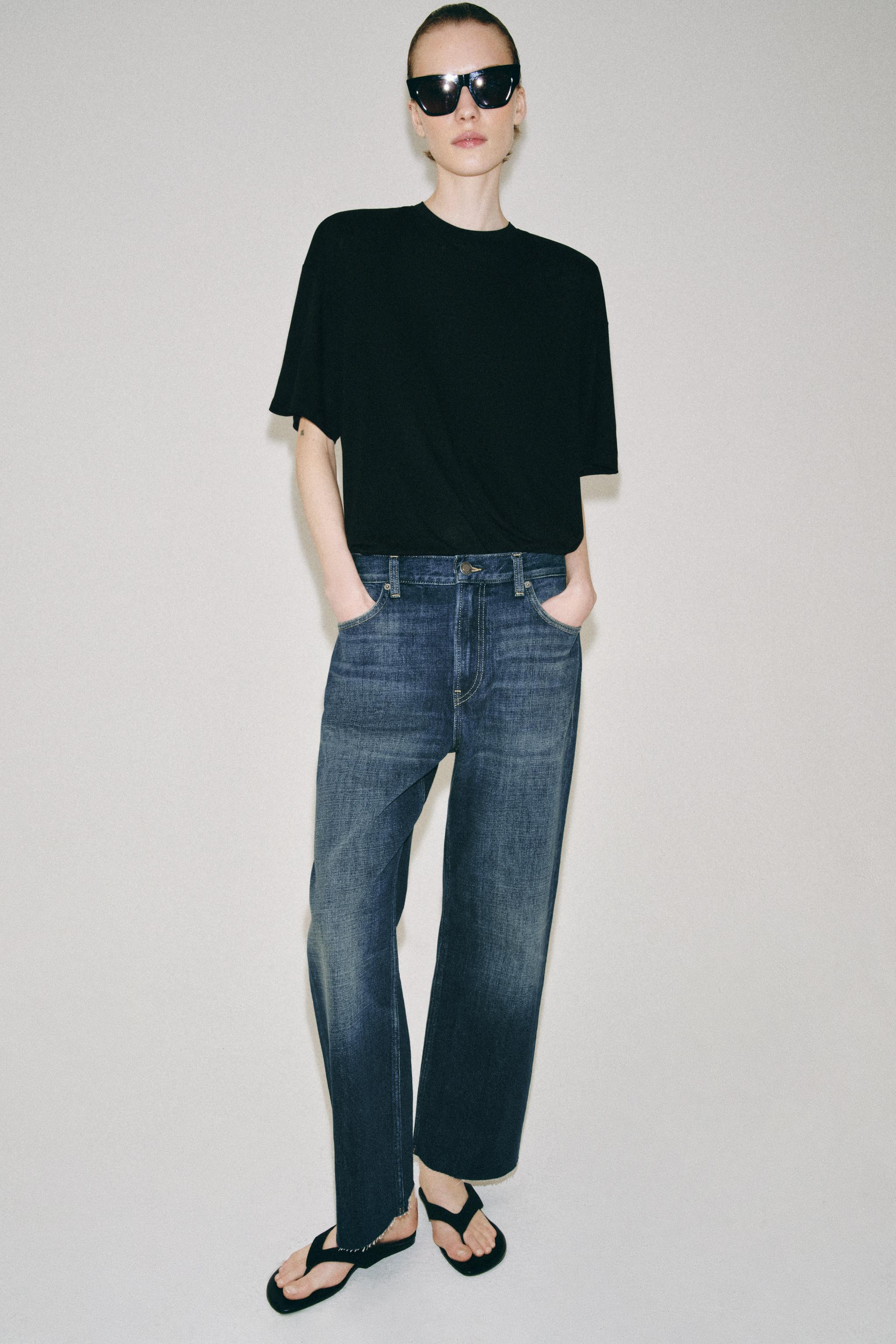 ZW COLLECTION LOOSE LOW-RISE JEANS | Zara UK