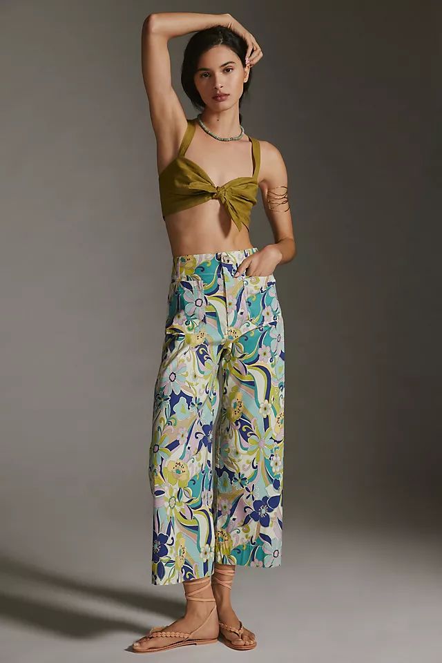 Maeve The Colette Cropped Wide-Leg Pants | Anthropologie (US)