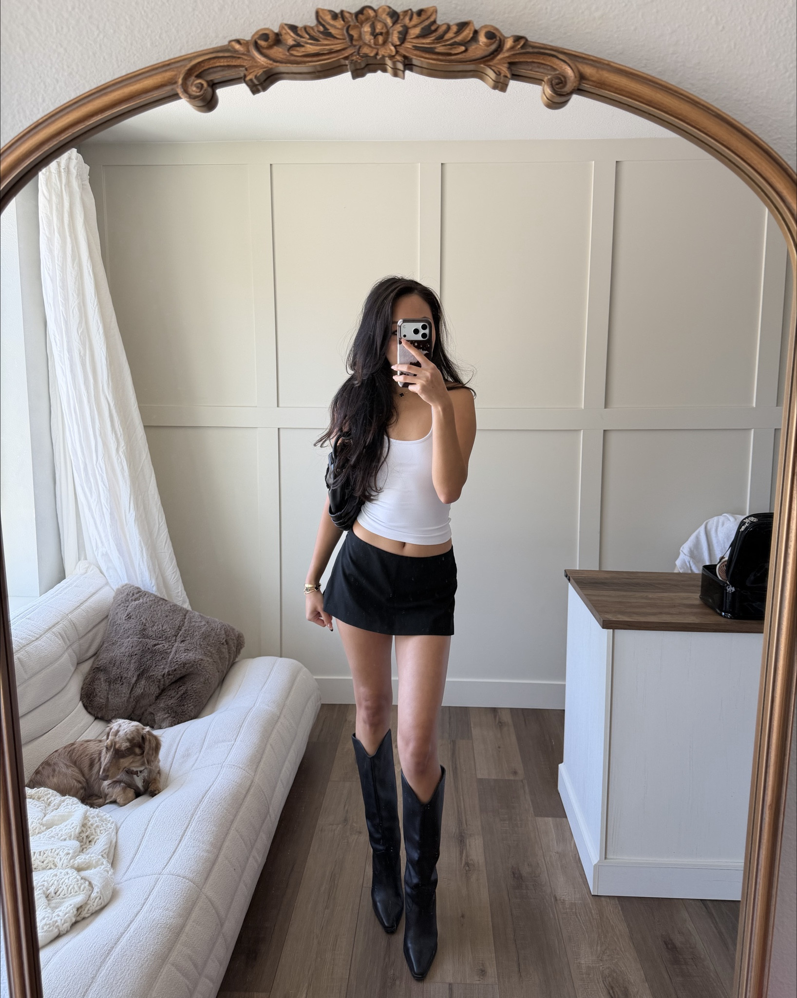 recent date night out outfit this fall!! 🍂🕯️🧸

simple black & white cowgirl boots ft. an aritzia set

#LTKPetite #LTKSeasonal #LTKStyleTip