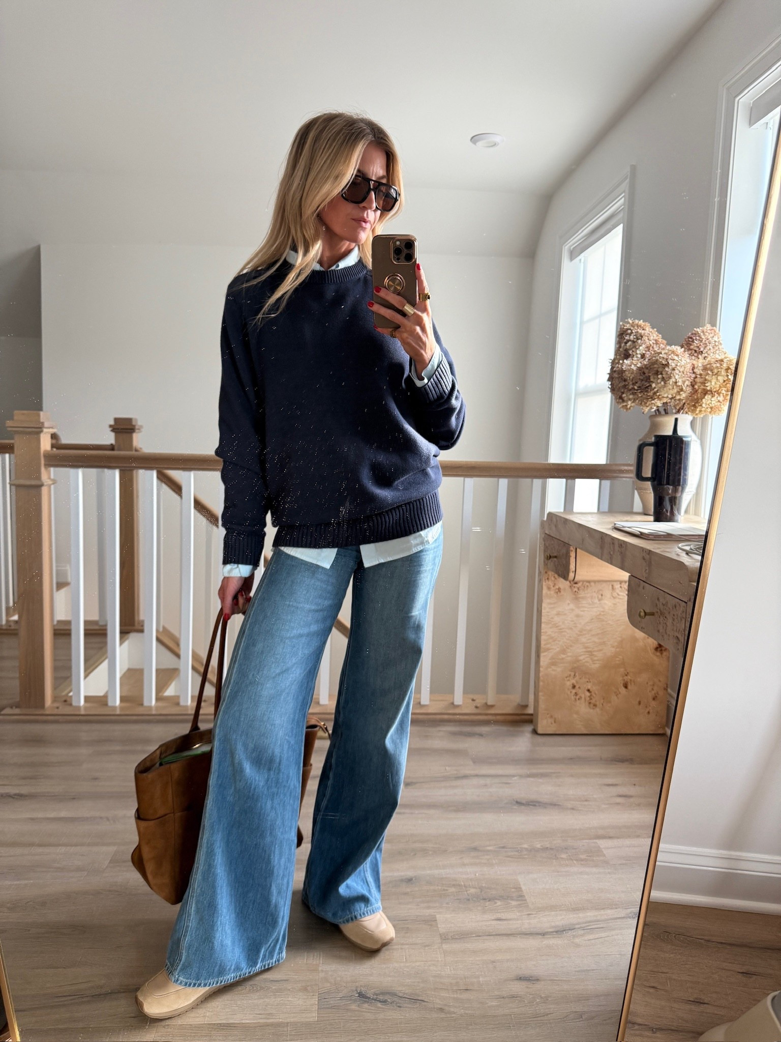 Casual fall outfit! 
Sweater: Men’s size medium. 
Jeans: run TTS. 
Shoes: run TTS

#LTKSeasonal #LTKHoliday #LTKStyleTip