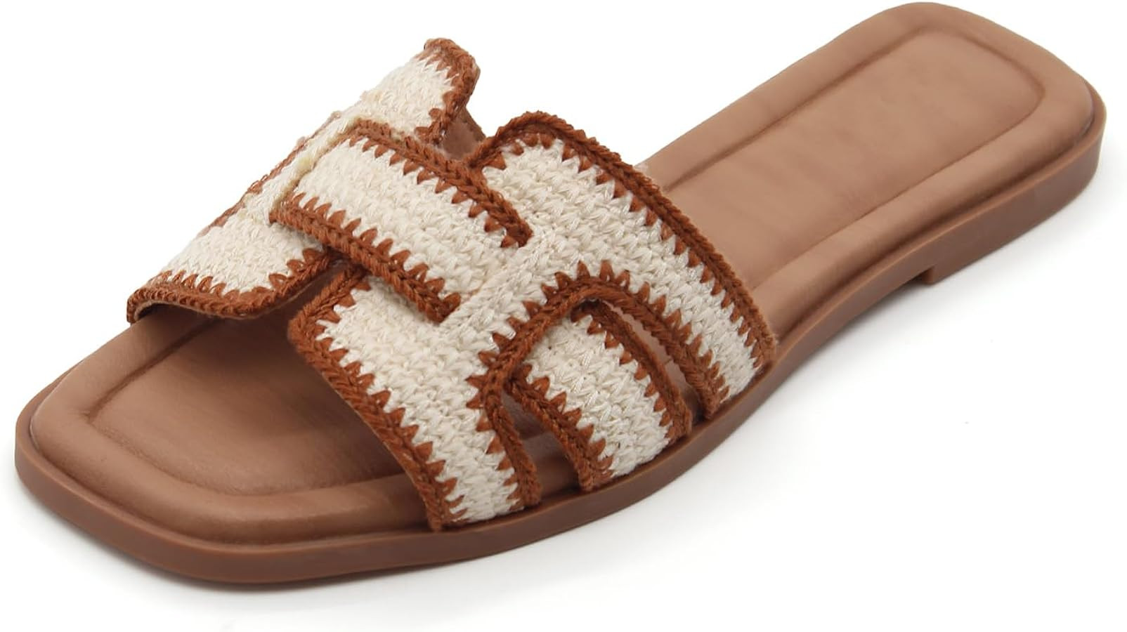 Women'S Flat Sandals, Summer Lightweight Flat Shoes Stylish Casual Shoes Suitable For Indoor And ... | Amazon (US)