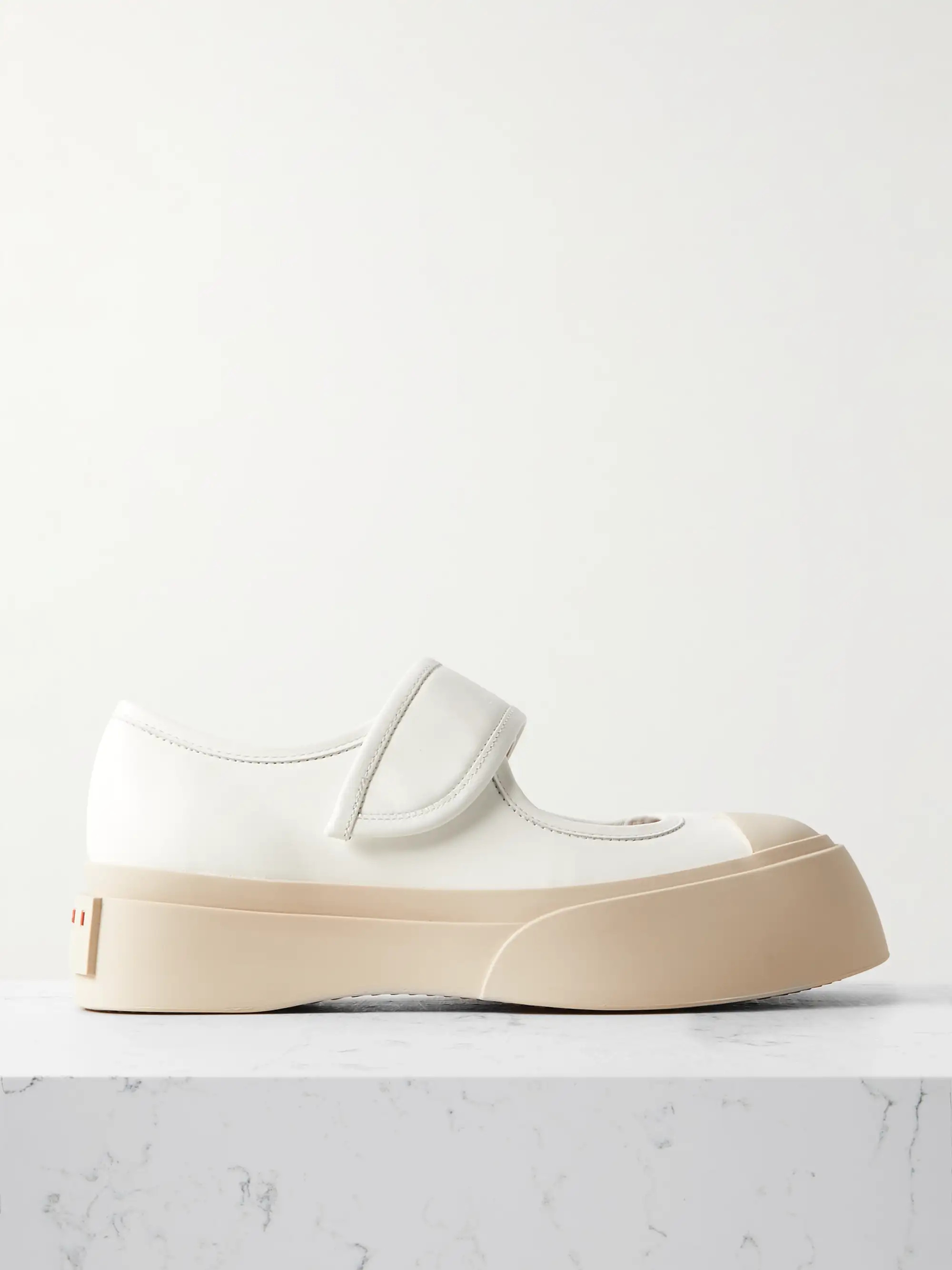 MARNI Pablo leather Mary Jane platform sneakers | NET-A-PORTER | NET-A-PORTER (US)