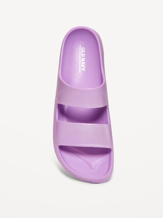 Double-Strap Slide Sandals for Girls (Partially Plant-Based) | Old Navy (US)