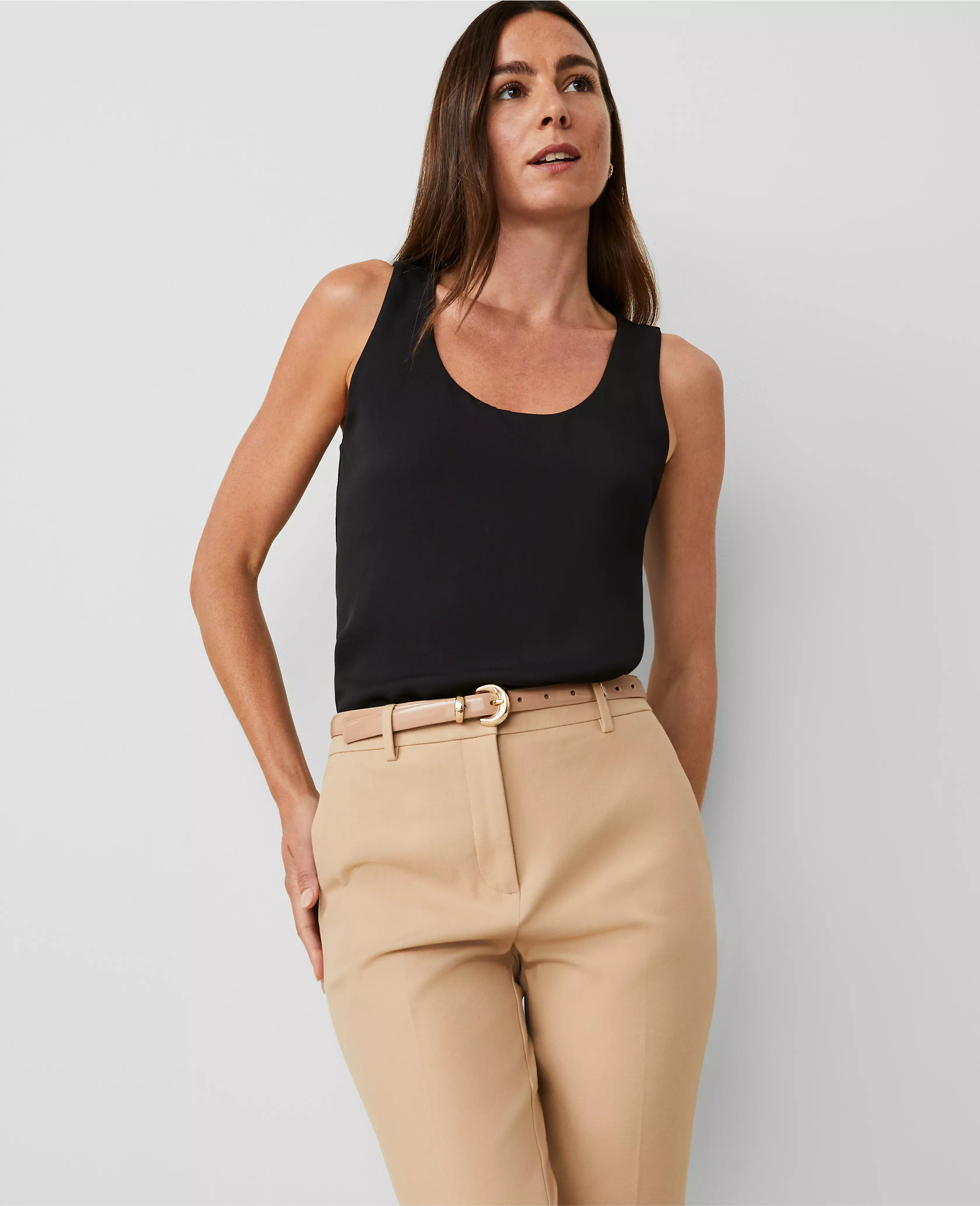 Mixed Media Tank Top | Ann Taylor