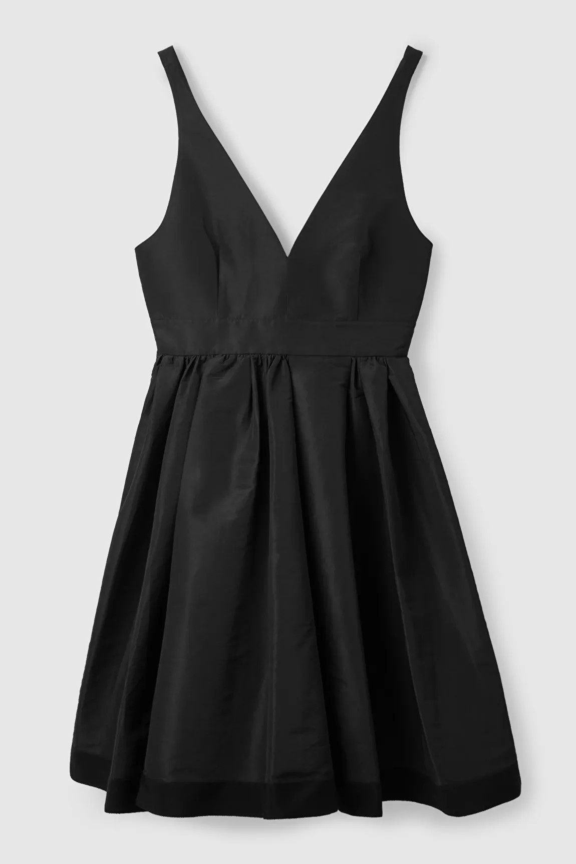 DEEP V-NECK DRESS - BLACK - COS | COS UK