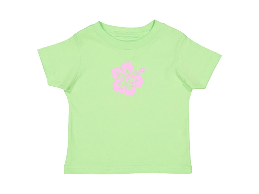 Hawaii Baby Tee, Y2K Hibiscus Summer T Shirt, Tropical Graphic Baby Tee, Hawaiian Top | Etsy (US)