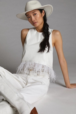 Feathered Tank | Anthropologie (US)