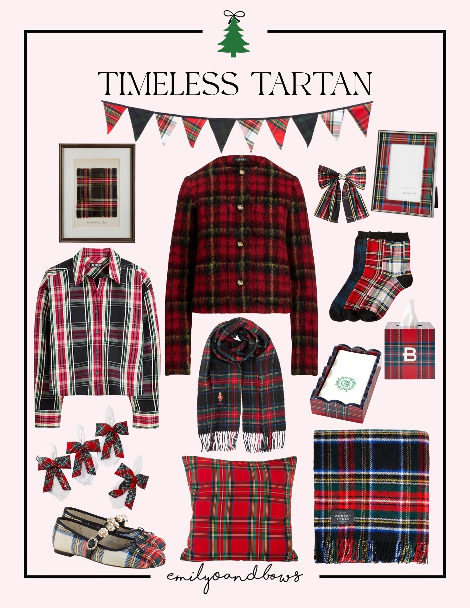 Timeless tartan! Sharing the best options for all of your tartan needs! ❤️🎄