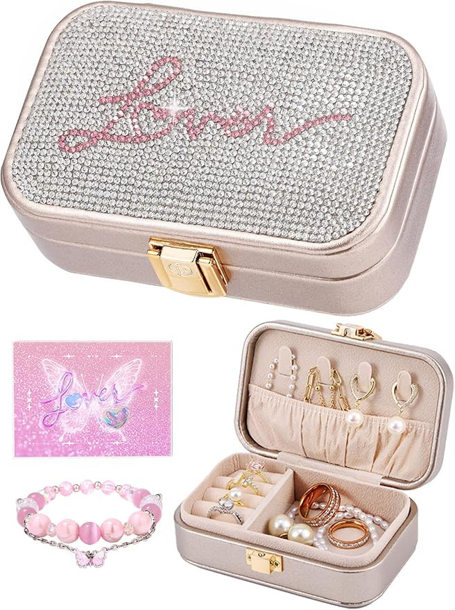 Small Travel Jewelry Box for Women - TS Gifts Merch for Fans | Trendy Birthday, Valentine’s, Ch... | Amazon (US)