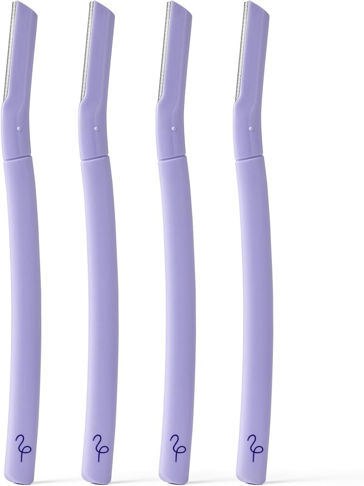 Flamingo Disposable Dermaplane Razors, 4 Single Blade Facial Razors for Women | Amazon (US)