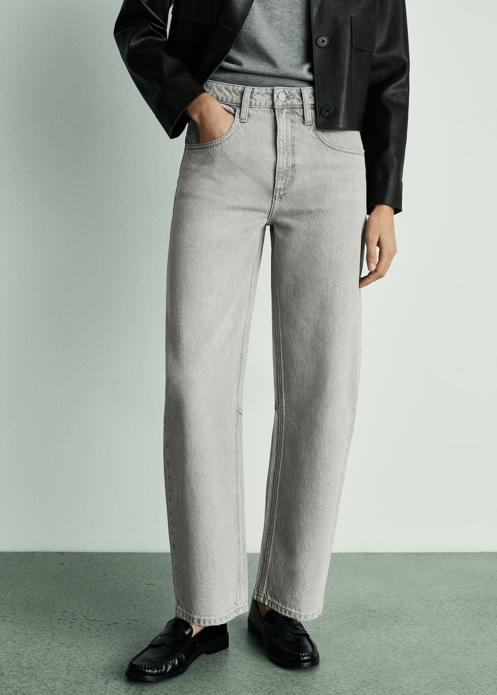 Jeans Bet balloon high rise - Woman | MANGO United Kingdom | MANGO (UK)