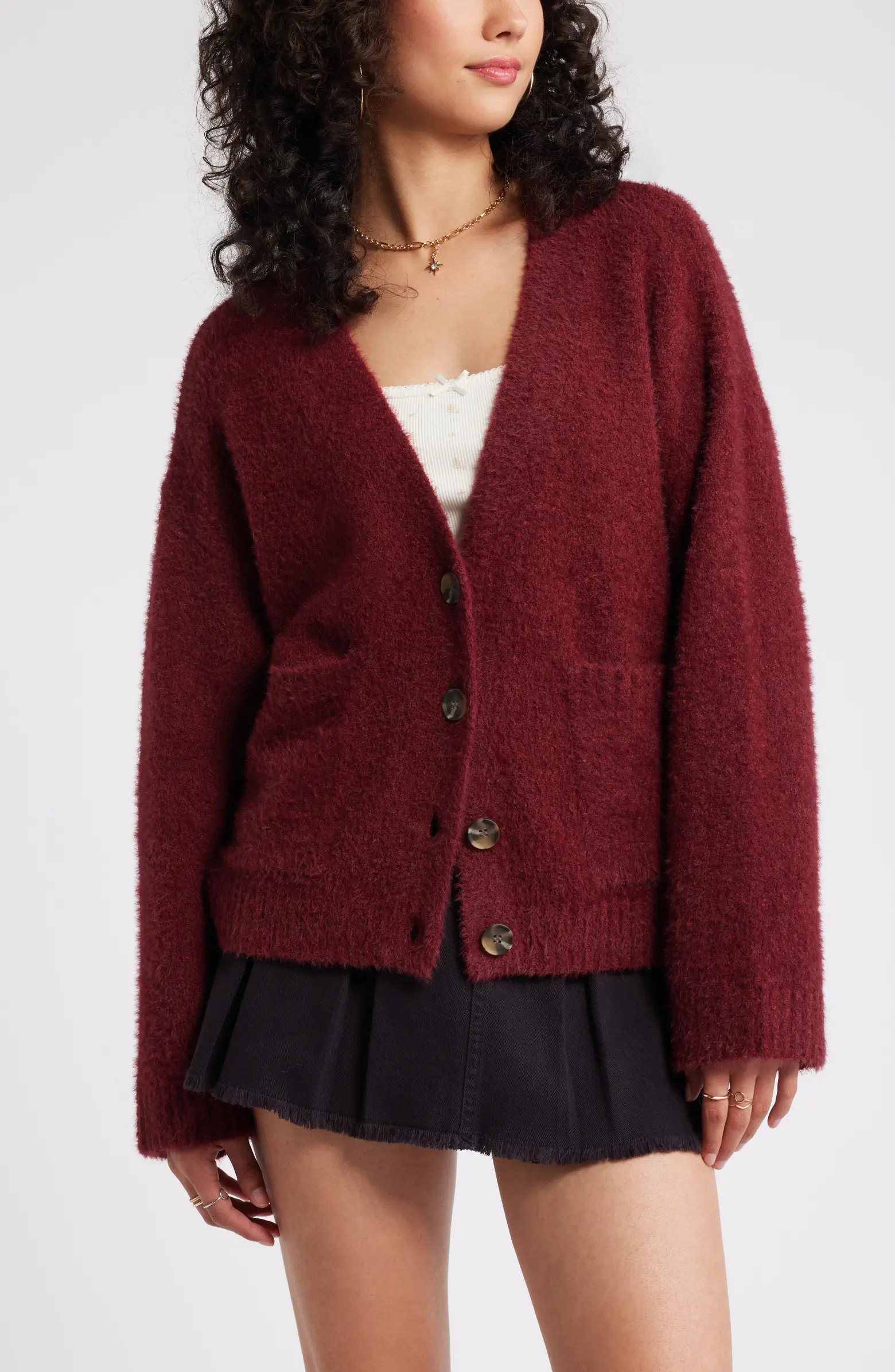 BP. Fuzzy Cardigan | Nordstrom | Nordstrom