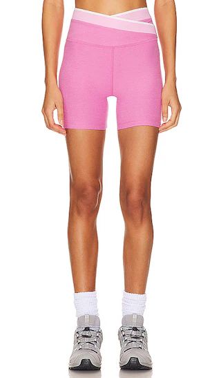 Spacedye In The Mix Biker Short in Pink Bloom Heather | Revolve Clothing (Global)