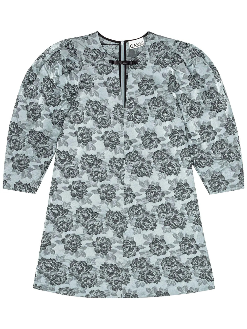 GANNIpatterned-jacquard mini dress | Farfetch Global