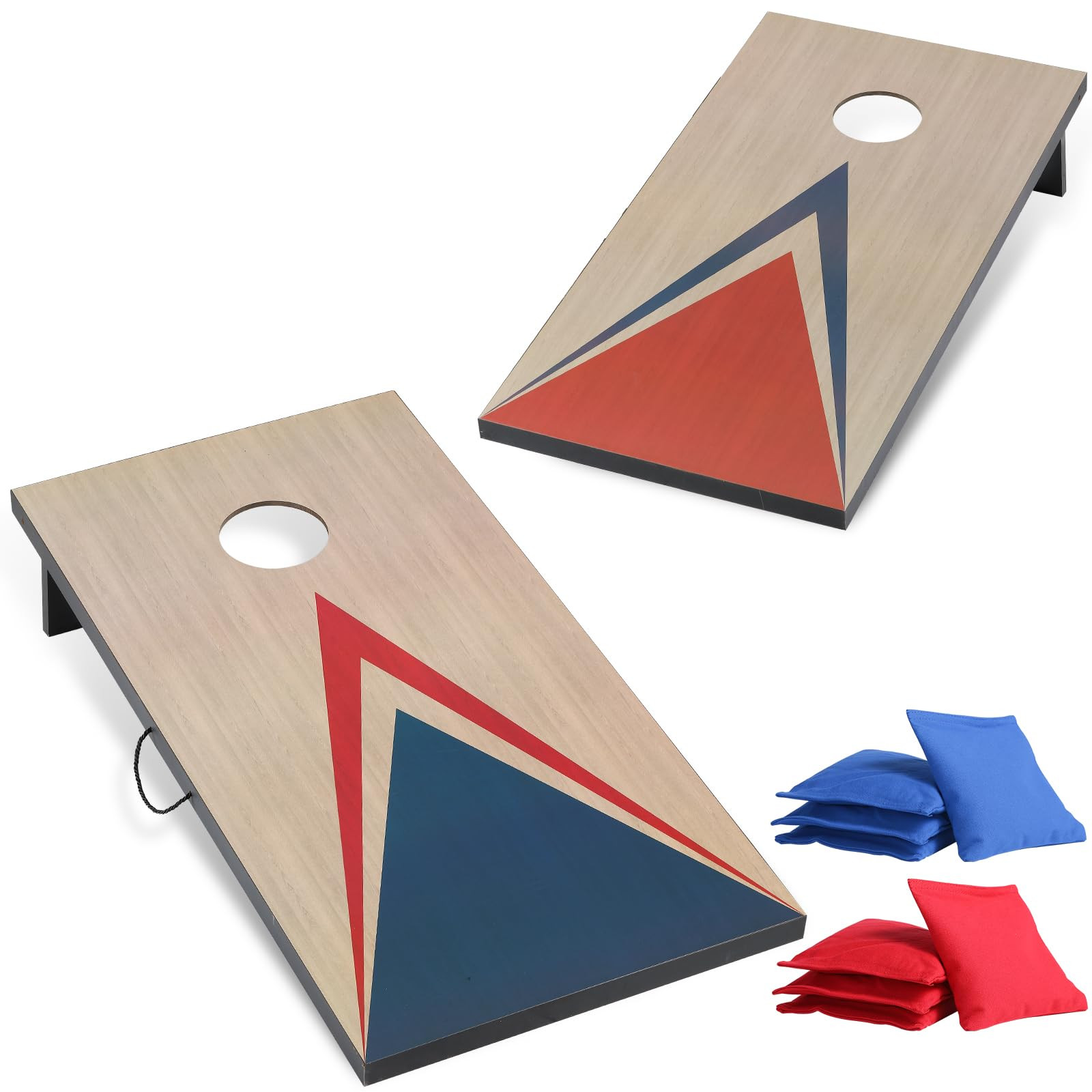 Cornhole Sets 4 x 2 ft with 8 Bean Bags Regulation Size, Corn Hole Games for Adults Outdoor Bean ... | Amazon (US)
