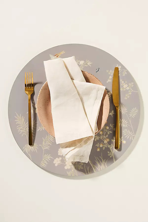 Addison Ross Chinoiserie Lacquered Placemats, Set of 4 | Anthropologie (US)