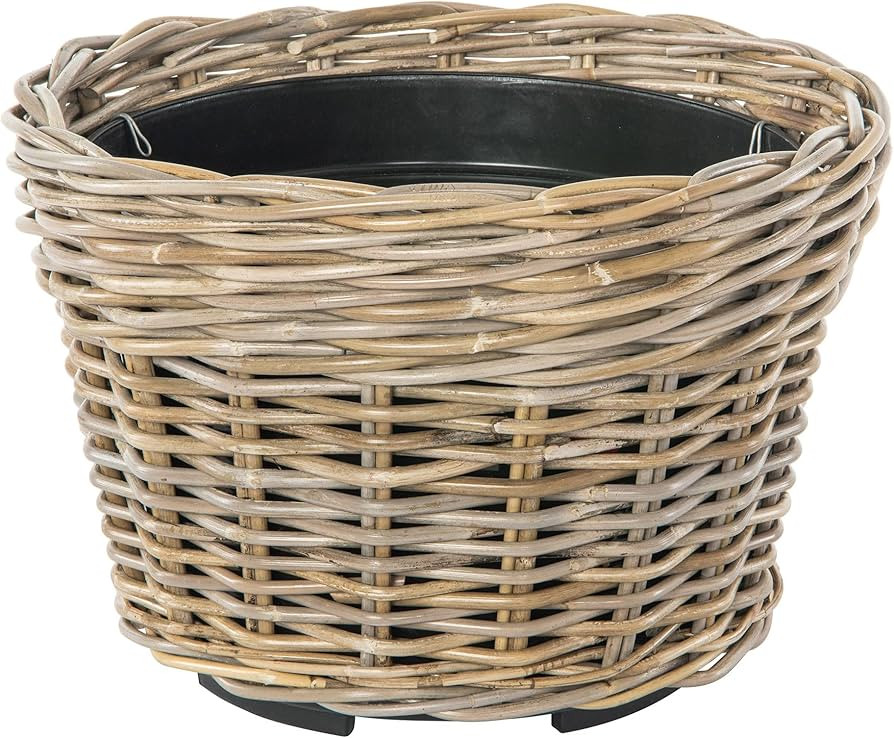 Kouboo Rattan Planter Basket with Plastic Pots Planters Flower Pots Decorative Fall planters for ... | Amazon (US)