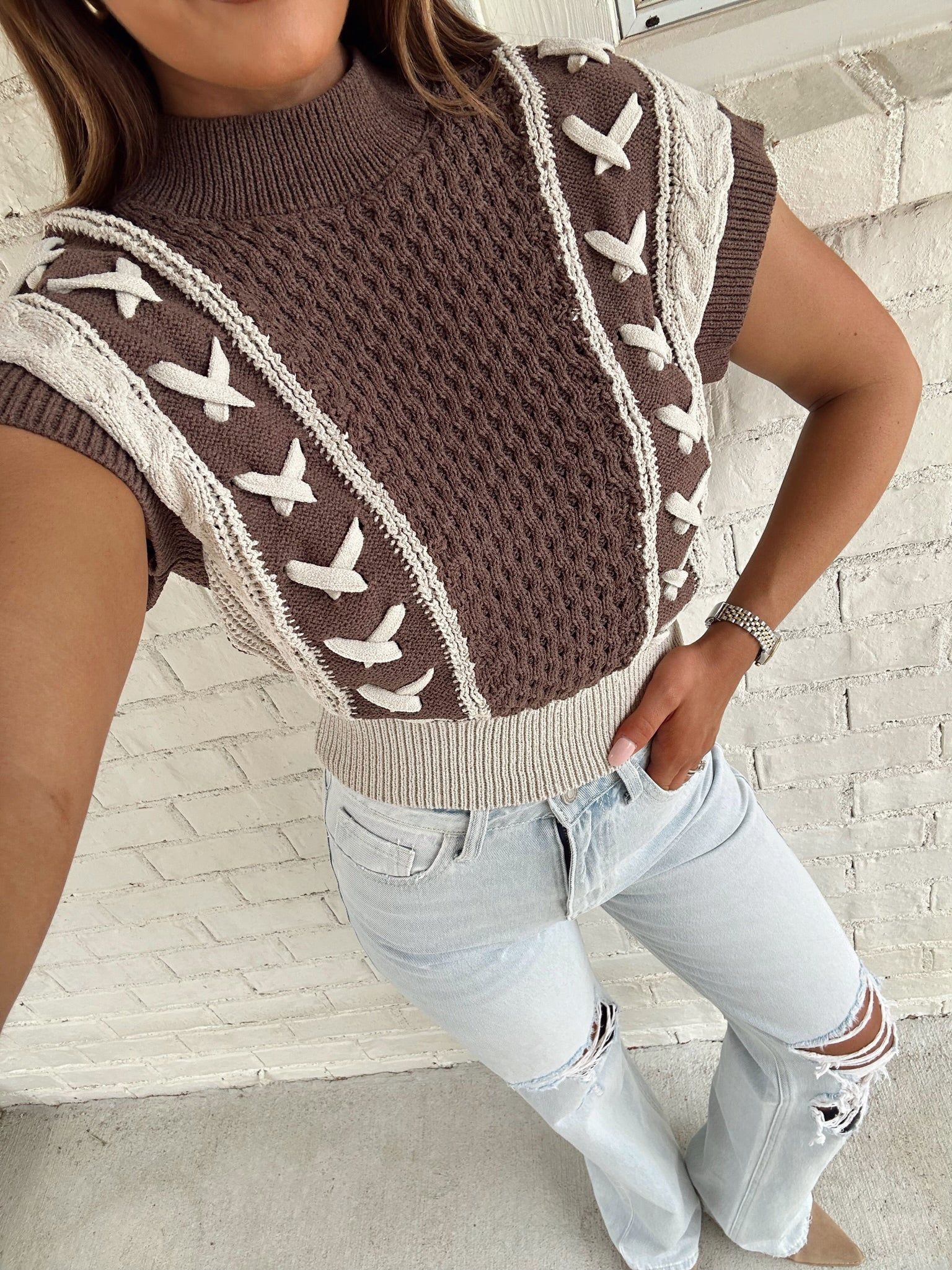 Theadore Cable Knit Sweater | These Three