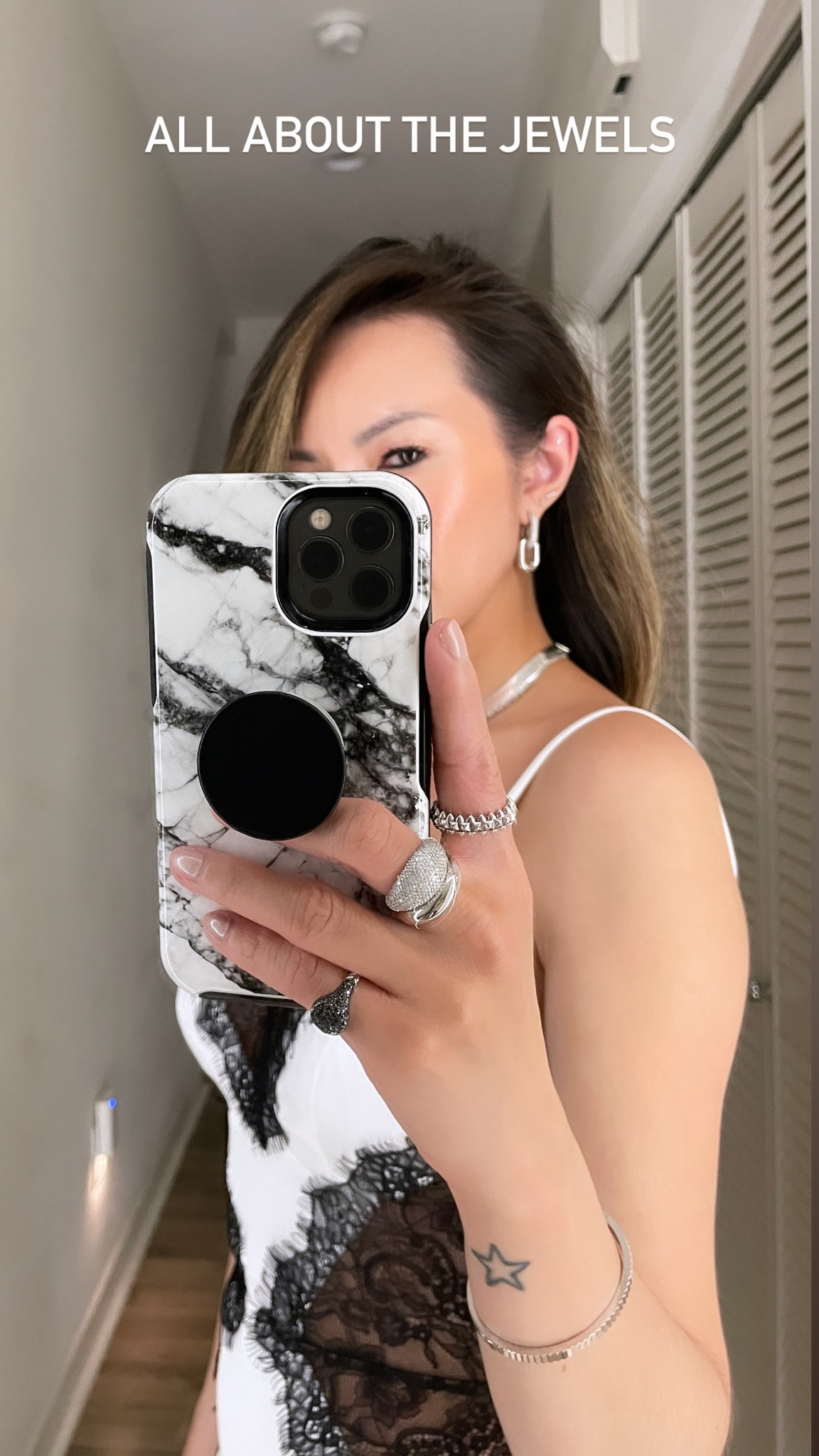All about the jewels ✨ Love these cloud rings that have been on high rotation. I wear them casually and dressed up. The bangle is one of my favorites and gives the perfect shimmer in the light. The silver choker has also been on high rotation. Love pairing it with longer necklaces to give a little dimension.  And the earrings—link earrings that can be worn with 1 or 2 links. You can chose diamonds or no diamonds but why not have the sparkle too?

Jewelry, fine jewelry, sterling silver jewelry, rings, necklace, earrings, bracelet, wedding jewelry, The Stylizt 



#LTKStyleTip #LTKWedding #LTKParties