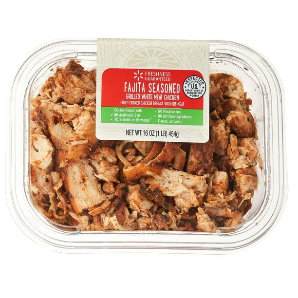 Freshness Guaranteed Fajita Seasoned Grilled White Meat Chicken, 16 oz | Walmart (US)