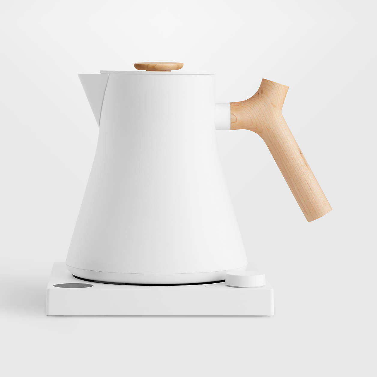 Fellow Corvo EKG Pro Electric Tea Kettle in Matte White with Maple Accents + Reviews | Crate & Ba... | Crate & Barrel