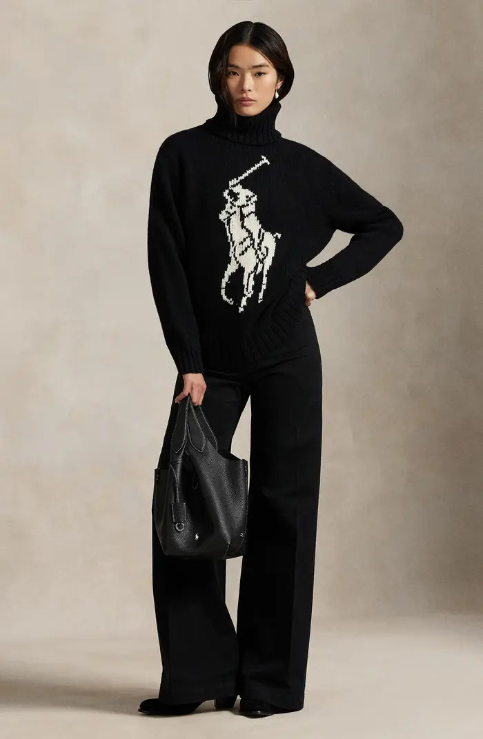 Polo Ralph Lauren Big Pony Turtleneck Wool Sweater | Nordstrom | Nordstrom