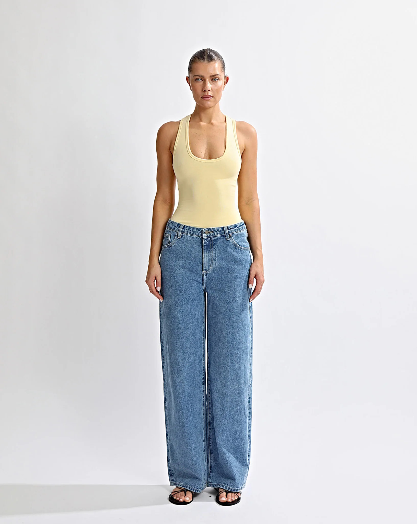 Amelia Tank Yellow | One Mile