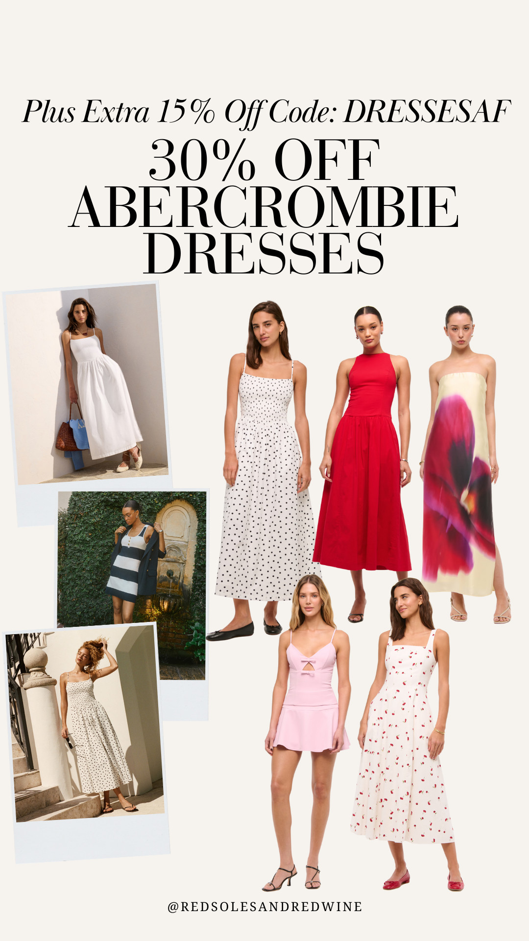 30% OFF ABERCROMBIE DRESSES! Plus take an extra 15% off with code: DRESSESAF

 

 

#LTKSaleAlert #LTKStyleTip