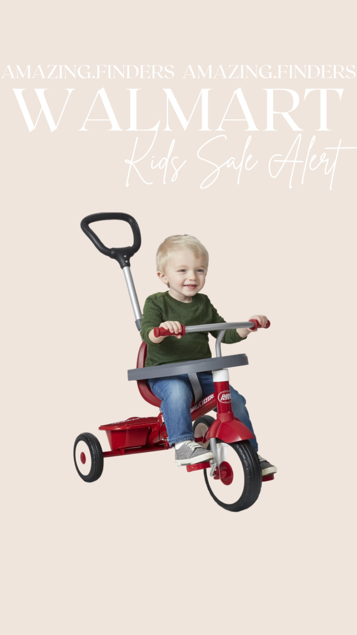 Radio Flyer, 3-in-1 Stroll 'N Trike, Tricycle Grows with Child, Red

#LTKunder100 #LTKkids #LTKFind